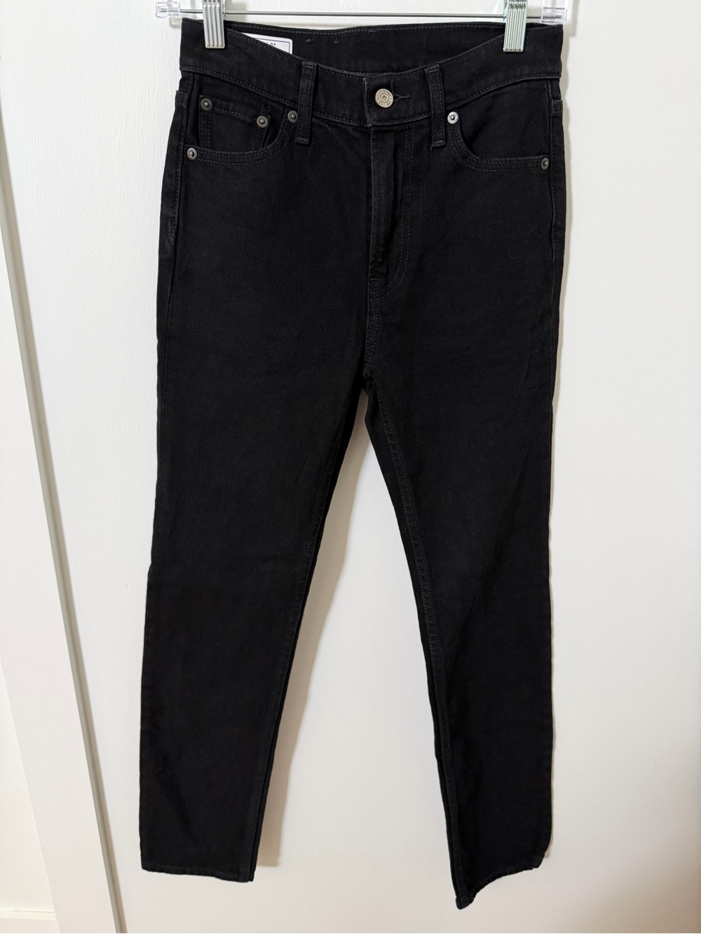 High rise black jeans